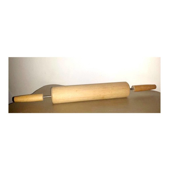 Vintage Wooden Rolling Pin, Wood Rolling Pin,   Baking Tools Rustic, Farmhouse - Picture 2 of 6